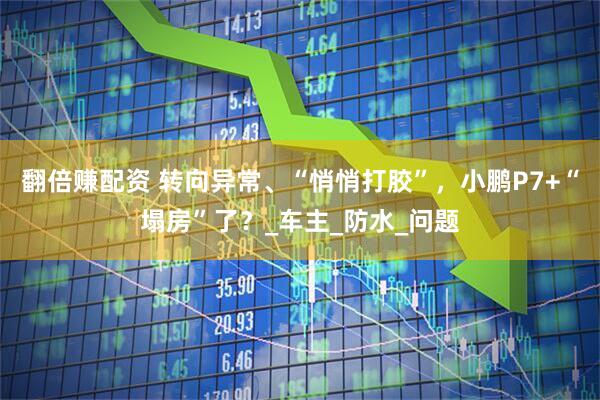 翻倍赚配资 转向异常、“悄悄打胶”，小鹏P7+“塌房”了？_车主_防水_问题